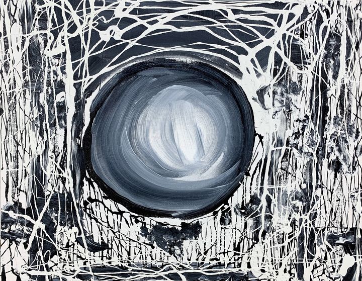 Eclipse - The Awkward Bean - Paintings &amp; Prints, Abstract, Irregular ...