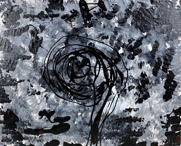 Untitled - The Awkward Bean - Paintings &amp; Prints, Abstract, Irregular ...