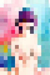 Nude Woman with Colorful Background - Nox Adult Art - Paintings