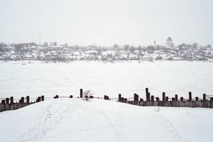 Winter in the Russian province - Mikhail Druzhinin