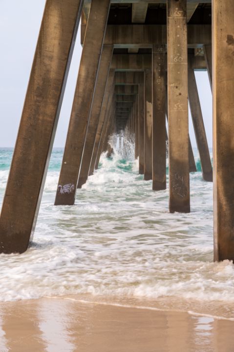 Splashing Wave under the Pier - CK Photo and Arts - Photography