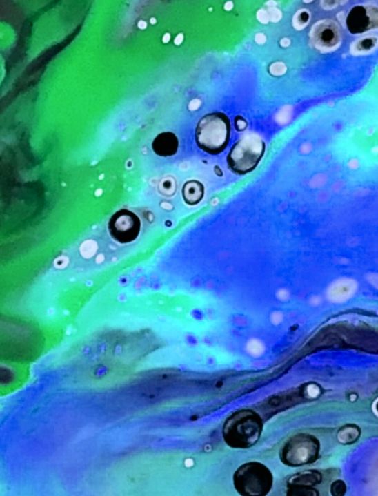 Blue and Green Abstract - BJG Abstract Arts