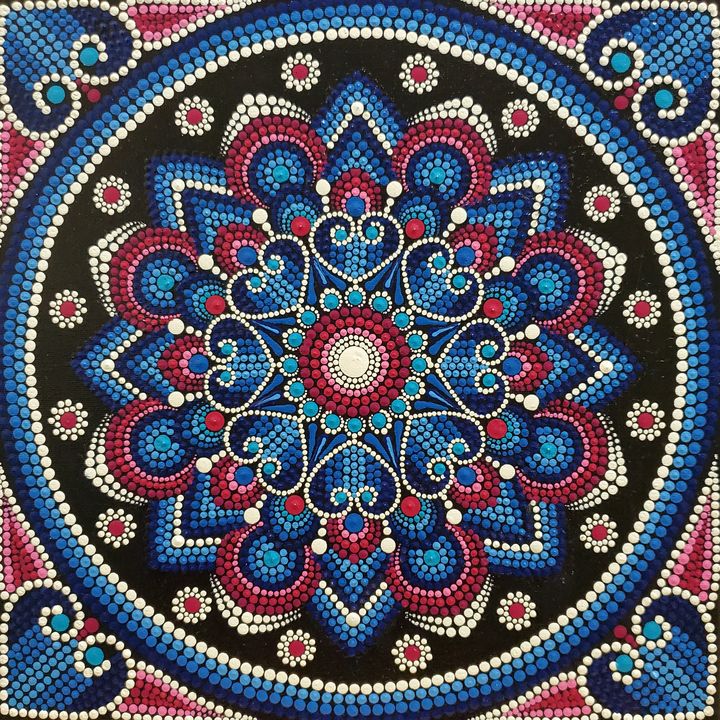 Mandala on Canvas - Archana Art - Paintings & Prints, Ethnic, Cultural ...