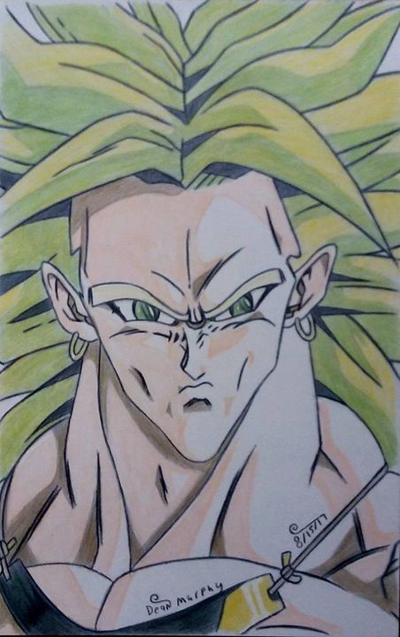 Brolly LINE ART, Dragon Ball Broly sketch, png | PNGEgg