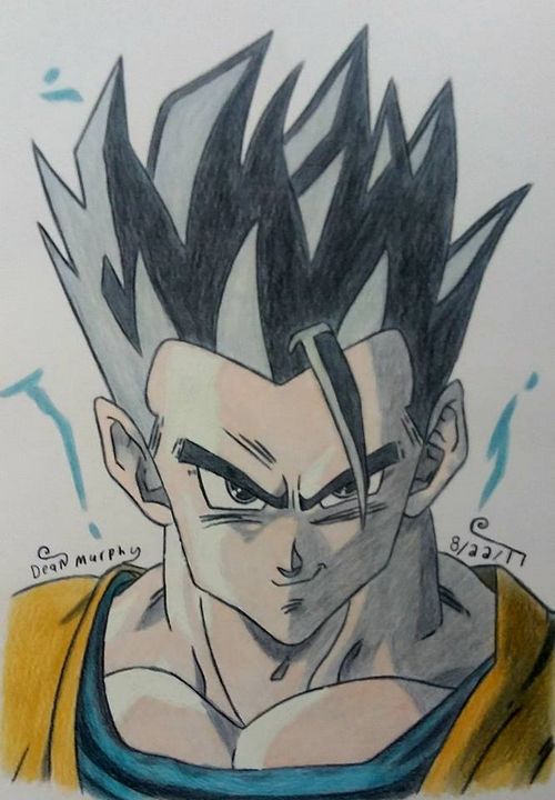 easy drawing of gohan - Clip Art Library
