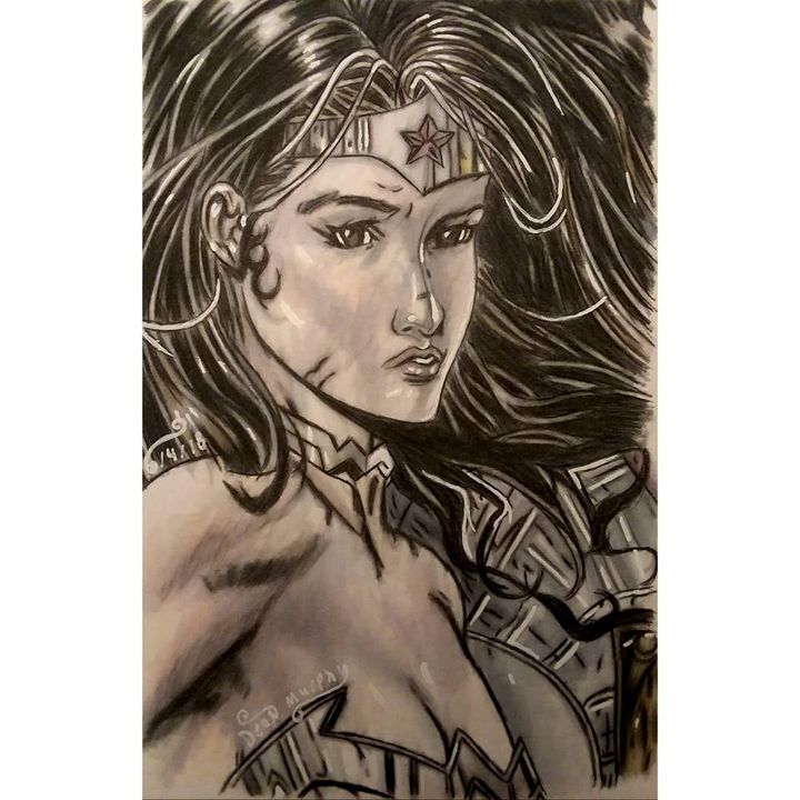 Lynda Carter Wonder Woman 01 pencil drawing by KurtBrugel on DeviantArt