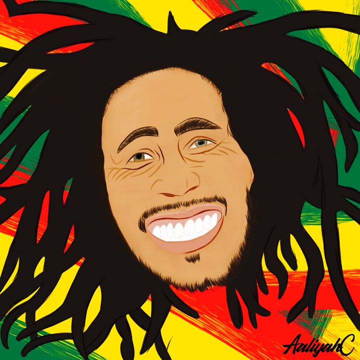 Bob Marley, Reggae Legend - Artwall - Paintings & Prints, People & Figures,  Celebrity, Musicians - ArtPal