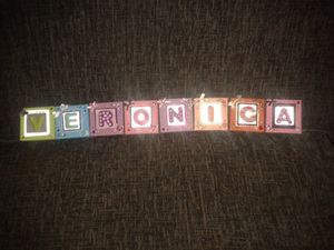 Handmade miniature lettered Canvas
