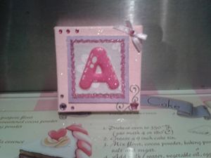 Handmade Miniature Lettered Canvas
