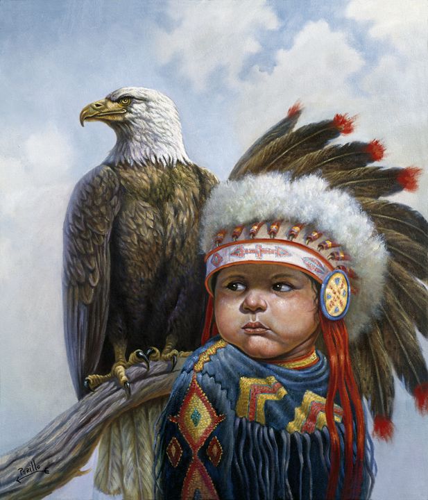 Little Chief - Gregory Perillo - Paintings & Prints, Ethnic, Cultural, &  Tribal, Native American - ArtPal