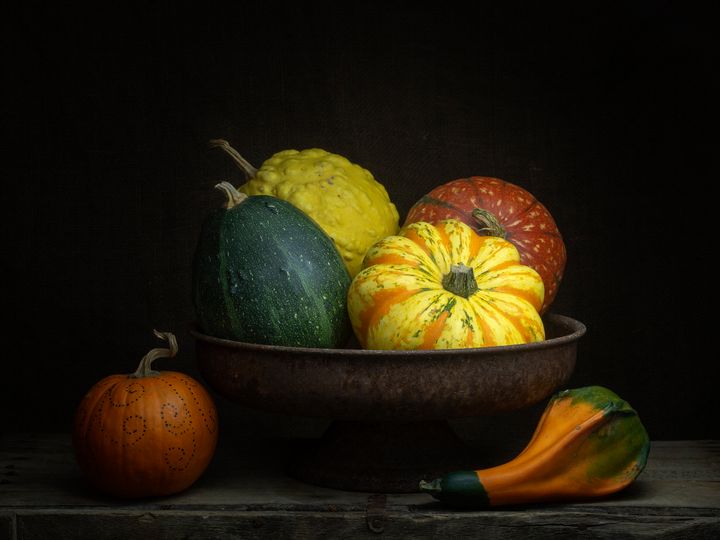 Ornamental gourds - Judith Flacke Still Life