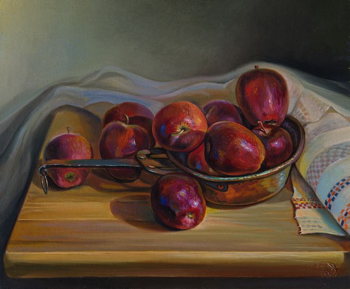 Red apples - Sergey Lesnikov art