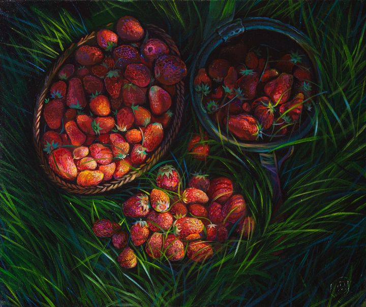 Strawberry field - Sergey Lesnikov art