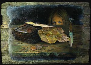 The Flint's map - Sergey Lesnikov art