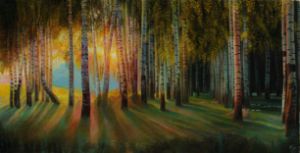 Birch Grove - Sergey Lesnikov art