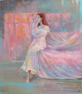 In the pink light - Sergey Lesnikov art