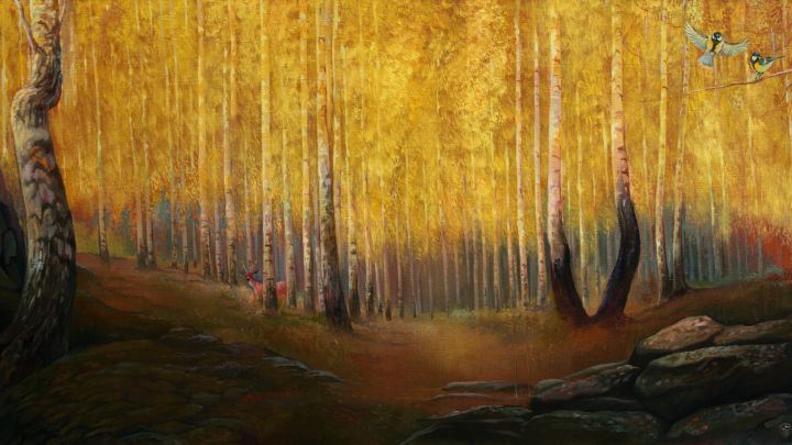 Autumn gold - Sergey Lesnikov art