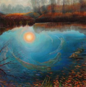 Mermaid pond - Sergey Lesnikov art