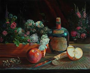 Old Silver's flower hobby 2 - Sergey Lesnikov art