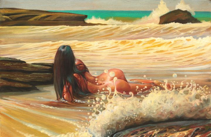 Yellow Waves - Sergey Lesnikov art