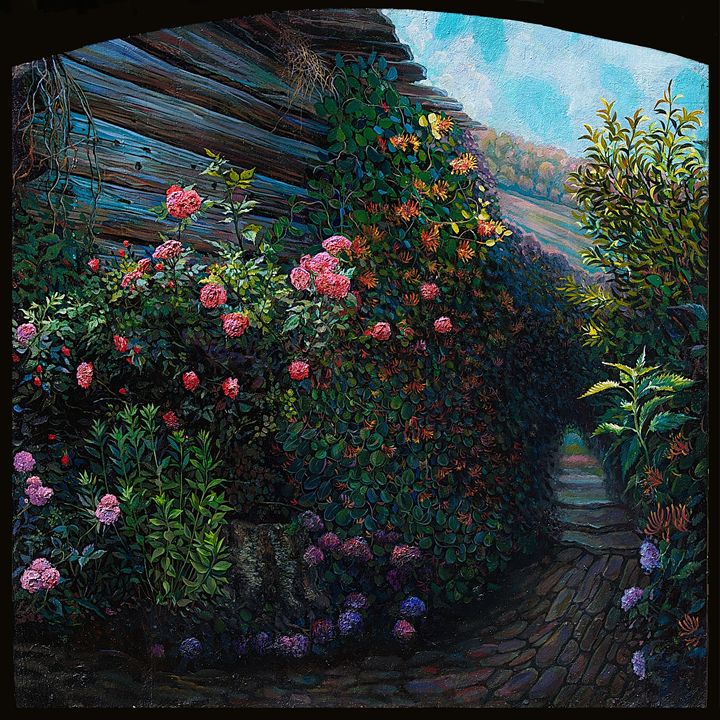 In my garden - Sergey Lesnikov art