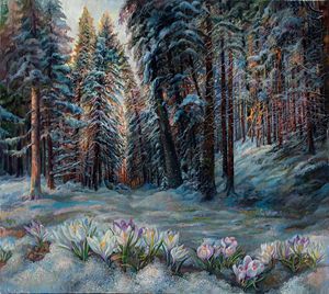 Snowdrops - Sergey Lesnikov art