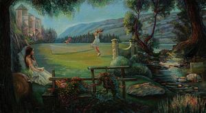 Summer tennis - Sergey Lesnikov art