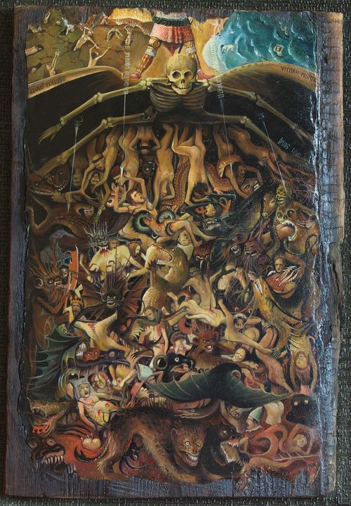 Last Jadgement, Jan van Eyck - Sergey Lesnikov art