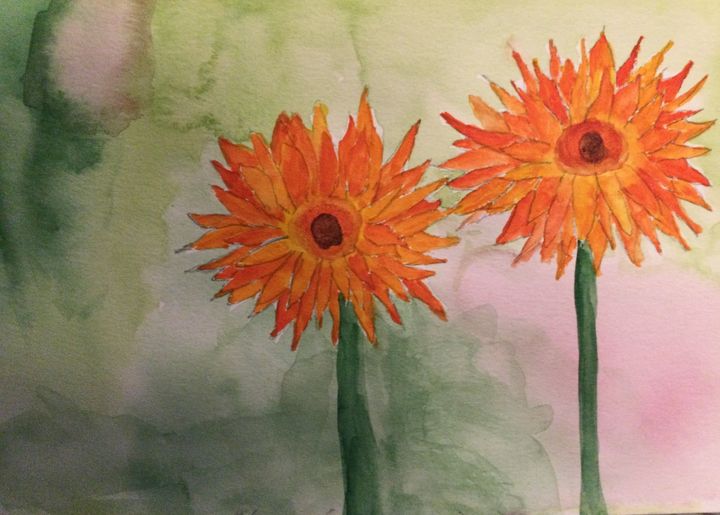 Orange flowers - Jill Midthune
