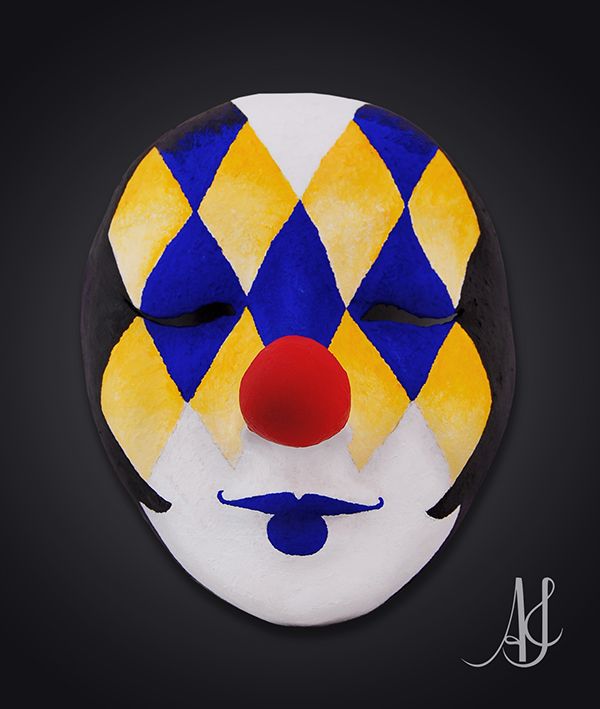Motley Clown Mask - AFStudio