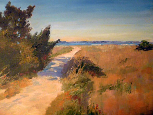"Shadows on the beach path" - Donna Robertson