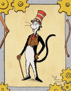 Steampunk Cat in the Hat