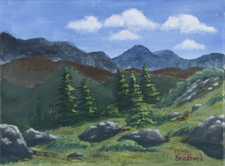 Mountainside Sunny Bradford Paintings & Prints, Landscapes & Nature