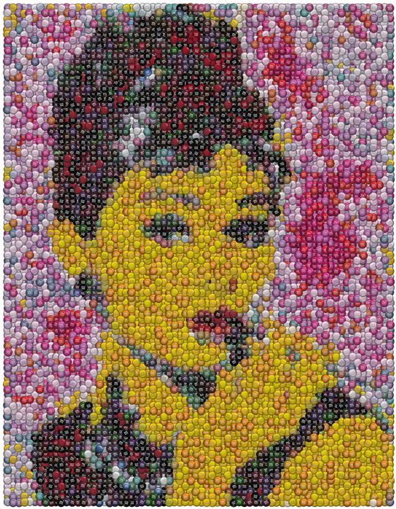 Audrey Hepburn MMs Mosaic - Paul Van Scott