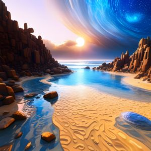 Futuristic Mosaic Island 4