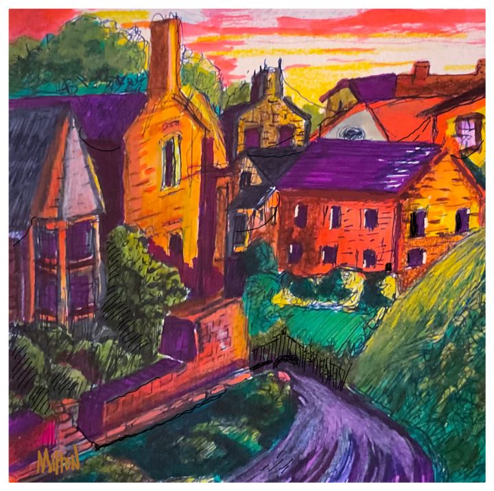 Twilight Tapestry—An English Village Michael Anthony Milton Gallery