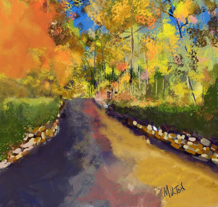 Carolina Drive in Autumn - Michael Anthony Milton Gallery