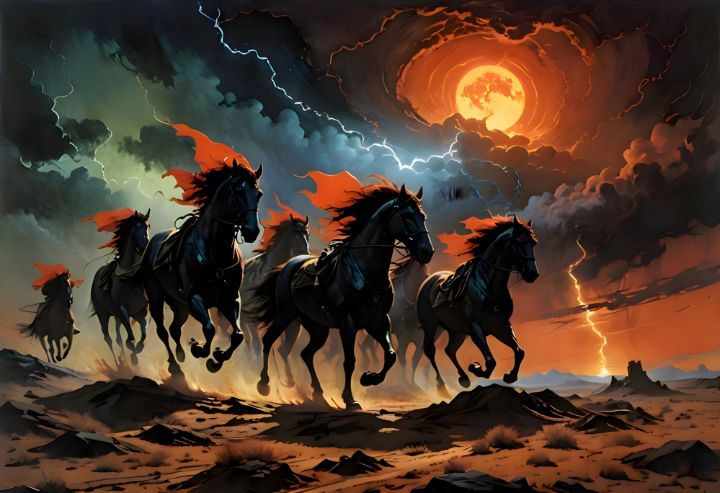 Midnight Riders - ScryForge Studio - Digital Art & AI, Animals, Birds ...