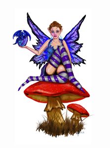 Jezebel Fairy with Baby Dragon