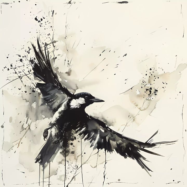 A bird flying in a unique and elegan - jaser paintings - Digital Art ...