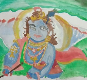 Bal Krishna Group, krishna sketch HD wallpaper | Pxfuel