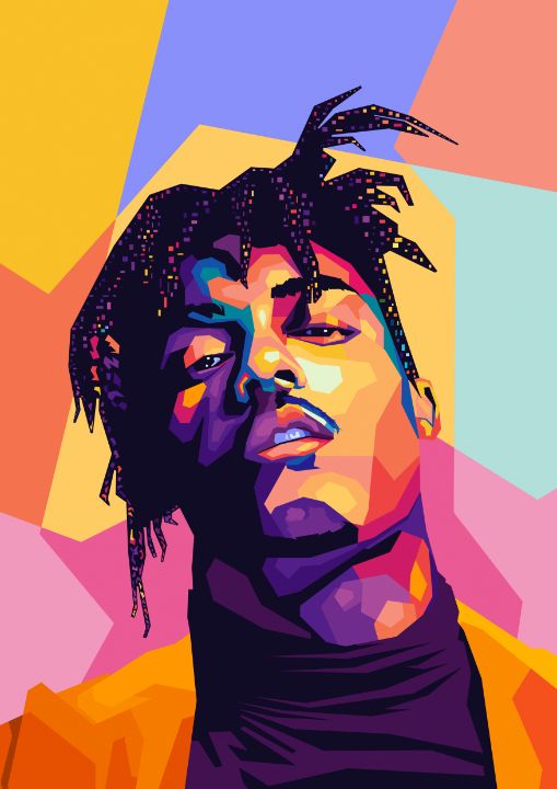 Juice Wrld Wpap Pop Art Azlan Xavier Drawings And Illustration