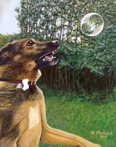 Dog and Bubble