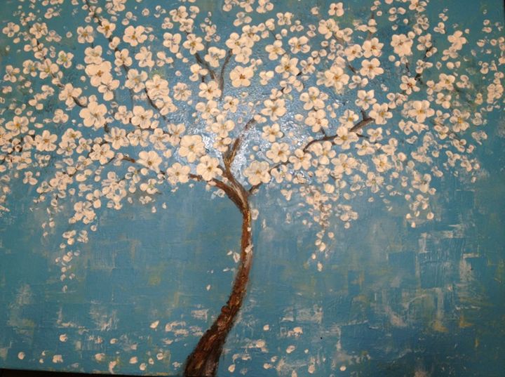 cherry tree painting - art58