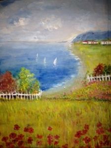 painting original summer holiday