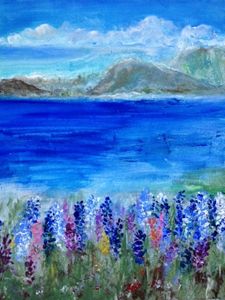 orignal painting summer holiday