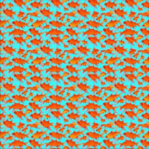 Pattern gold fish