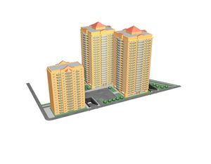 Architectural projects, 3d models of