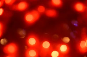 New Year's blurry garlands glow