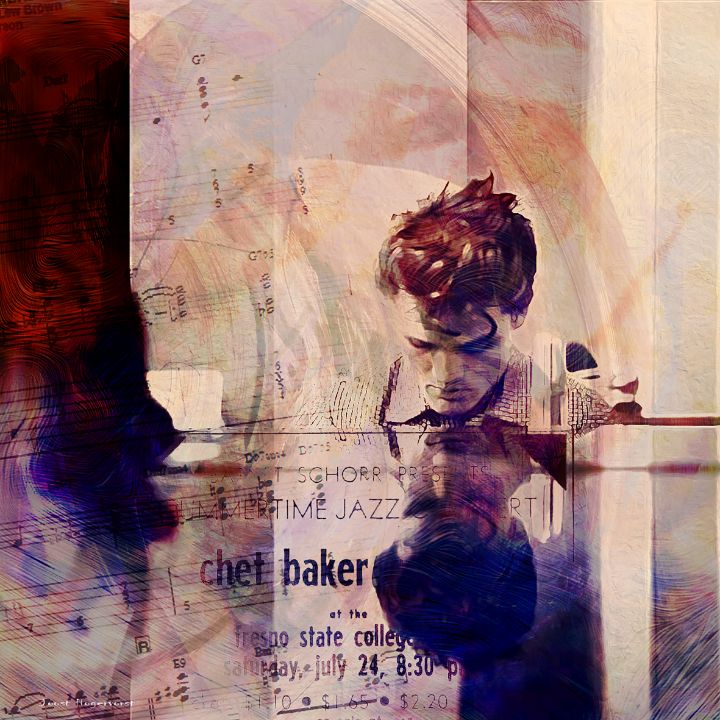 Chet Baker trumetist at the piano - Joost Hogervorst